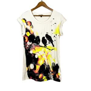 Elegant Prosper EP T Shirt Dress Sequin Jewel 3 Little Birds Scoop Neck - 5 / M